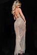 Jovani 24511 Halter Neck Illusion Dress