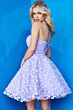 Jovani K02564 Floral Applique A-Line Strapless Dress