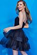 Jovani K03524 Tiered Skirt Pleated Bodice Dress
