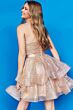 Jovani K03525 Strapless Pleated Bodice Tiered Skirt Dress