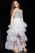 Jovani K05916 Beaded Bodice Ruffle High Low Dress
