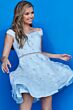 Jovani K07283 Scallop Hem Off The Shoulder Dress