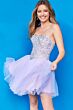 Jovani K22231 Basque Waist Strapless Lace-Up Back Dress