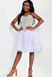 Jovani K22231 Basque Waist Strapless Lace-Up Back Dress