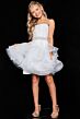 Jovani K23518 Spaghetti Strap Ruffle Skirt Dress