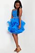 Jovani K23518 Spaghetti Strap Ruffle Skirt Dress