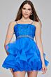 Jovani K23518 Spaghetti Strap Ruffle Skirt Dress
