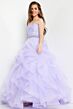Jovani K23519 Ruffle Skirt Beaded Waist Dress