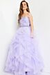 Jovani K23519 Ruffle Skirt Beaded Waist Dress