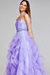 Jovani K23519 Ruffle Skirt Beaded Waist Dress