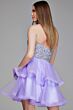 Jovani K23666 Tiered Skirt Beaded Bodice Dress