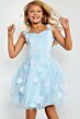 Jovani K25989 Sweetheart Neck Applique Skirt Dress