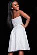 Jovani K2830 Beaded A-Line Strapless Dress