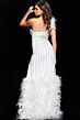 Jovani 07508 One Shoulder Feather Dress
