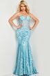 Jovani 22601 Sheer Corset Sparkle Dress