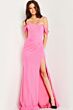 Jovani 23366 High Slit Corset Top Dress