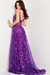 Jovani 23530 Long Overskirt Illusion Bodice Dress
