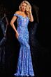 Jovani 23675 Off The Shoulder Sequin Dress