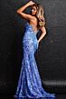 Jovani 23676 Lace-Up Back Sequin Dress
