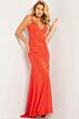 Jovani 23688 Side Slit Backless Dress