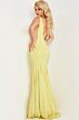 Jovani 23701 Sheer Sides Plunging Back Dress