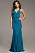 Jovani 23701 Sheer Sides Plunging Back Dress