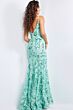 Jovani 23839 Open Back Floral Sequin Dress
