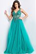 Jovani 23962 Embellished Bodice High Slit Dress