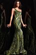 Jovani 24031 Sheer Sides One Shoulder Dress