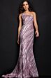 Jovani 24031 Sheer Sides One Shoulder Dress