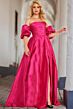 Jovani 24099 Puff Sleeve Off The Shoulder Dress