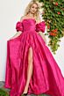 Jovani 24099 Puff Sleeve Off The Shoulder Dress