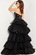 Jovani 24554 Ruffle Train Sequin Dress