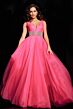 Jovani 24564 Beaded Waist High Slit Dress