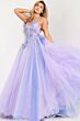 Jovani 24602 Sheer Sides Embroidered Bodice Dress