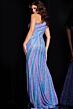 Jovani 24607 Linear Sequins One Shoulder Dress
