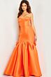 Jovani 24613 Rosette Skirt Corset Bodice Dress