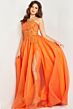 Jovani 25688 Embroidered Bodice One Shoulder Dress