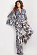 Jovani 25805 Hanging Sleeves Embroidered Pant Suit