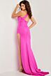 Jovani 25961 Cutaway Slit One Shoulder Dress