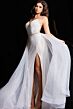 Jovani 25990 Strappy Back Long Overskirt Dress