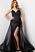 Jovani 25990 Strappy Back Long Overskirt Dress