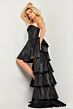 Jovani 26006 Corset Bodice High Low Dress