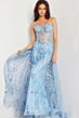 Jovani 26113 Illusion Corset Long Overskirt Dress