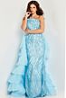 Jovani 26119 Ruffle Overskirt Strapless Dress