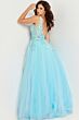 Jovani 26119 Ruffle Overskirt Strapless Dress