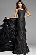 Jovani 26119 Ruffle Overskirt Strapless Dress