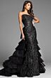 Jovani 26119 Ruffle Overskirt Strapless Dress