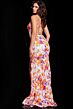 Jovani 26129 Lace-Up Back Multicolor Sequin Dress