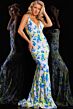 Jovani 26130 Plunging Neckline Sequin Dress